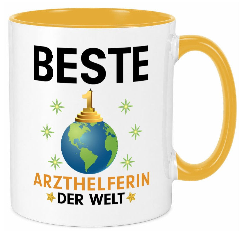 Welt Beste Arzthelferin | Fachangestellte Medizin lustig Humor Geschenkidee Tasse