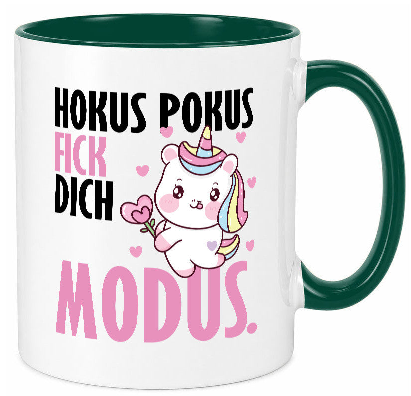 Hokus Pokus lustiger Spruch Geschenk Humor Geschenkidee Tasse