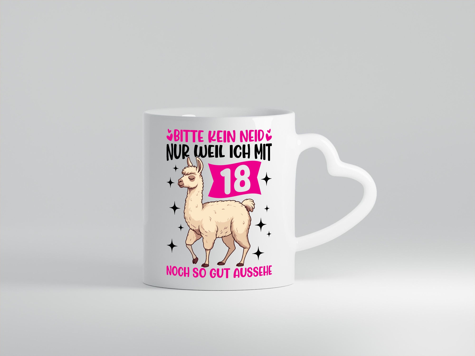 18. Geburtstag | 18 Jahre Lama gut aussehen lustig Geschenkidee Geschenk Tasse