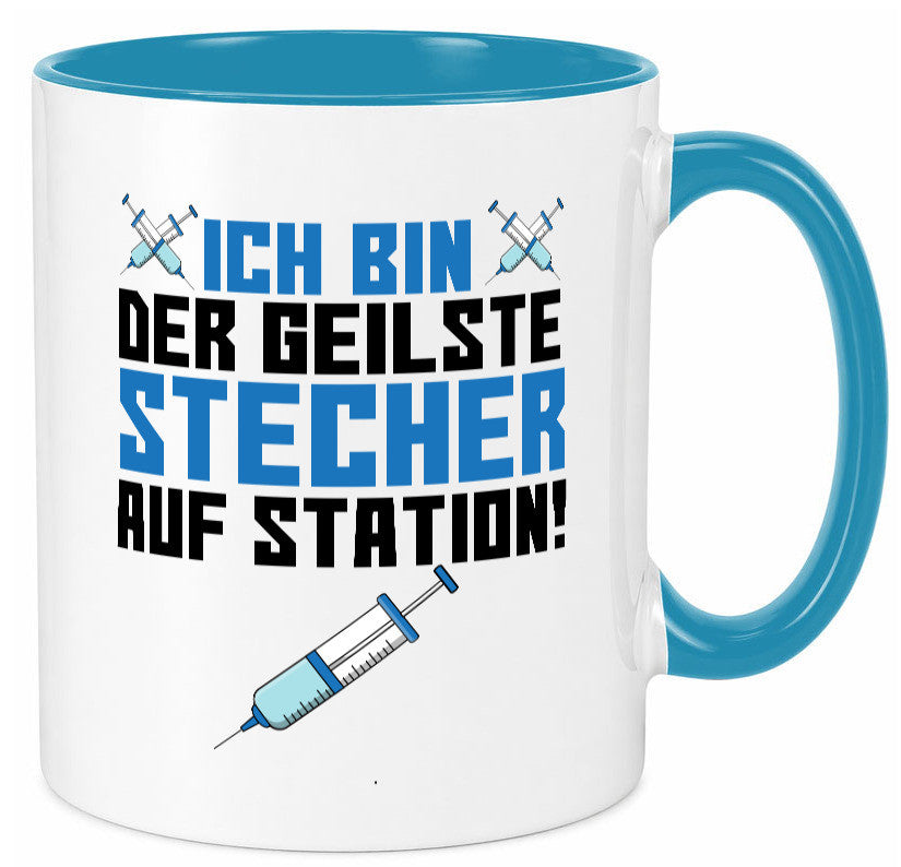 Ich bin der geilste Stecher | Pfleger Arzt Spritze lustig Humor Geschenkidee
