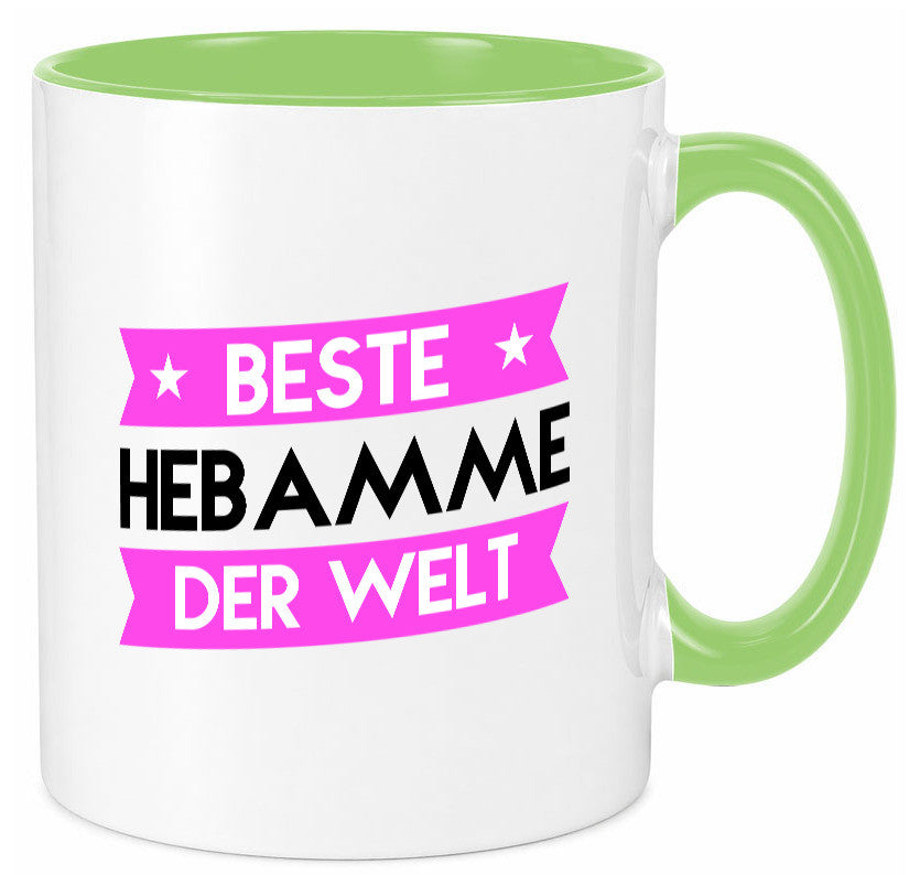 Beste Hebamme | Geburtshilfe lustiger Spruch Geschenk Humor Geschenkidee Tasse