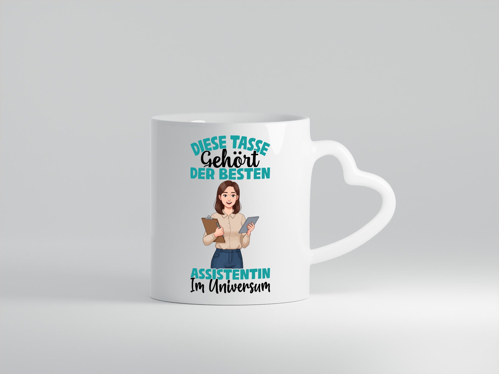 Im Universum: Assistentin | Assistenz Hilfskraft Geschenkidee Humor Tasse