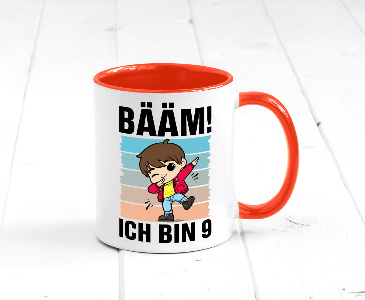9. Geburtstag | Ich bin 9 Jahre Bäääm Dabbing Kind lustig Geschenkidee Geschenk Tasse