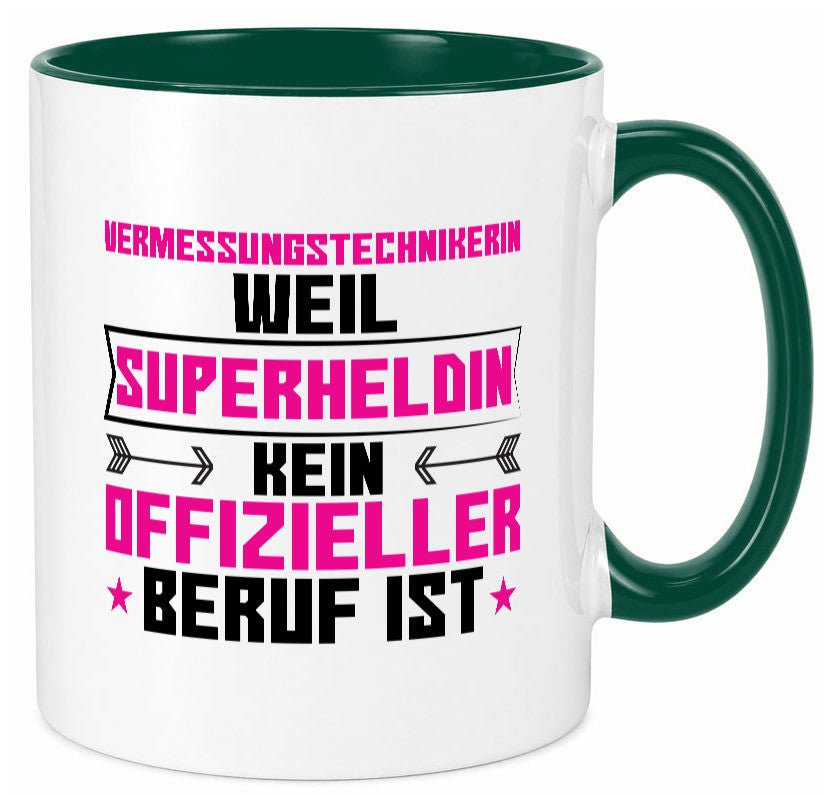 Superheldin Vermessungstechnikerin | Techniker Humor Geschenkidee Tasse