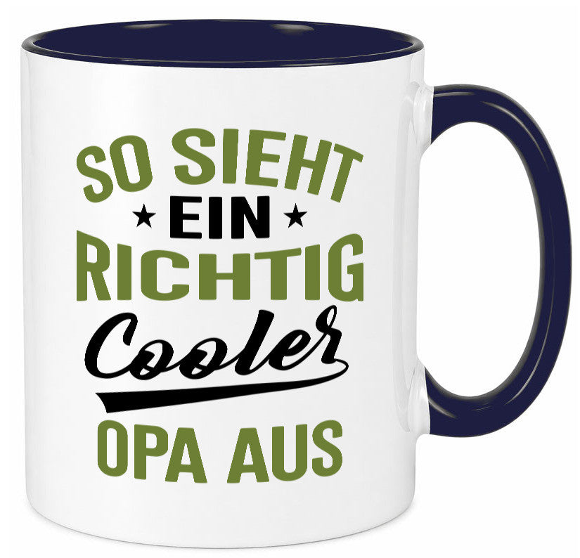 So sieht ein richtig Cooler Opa aus | Großvater Geschenkidee Familie Humor Tasse