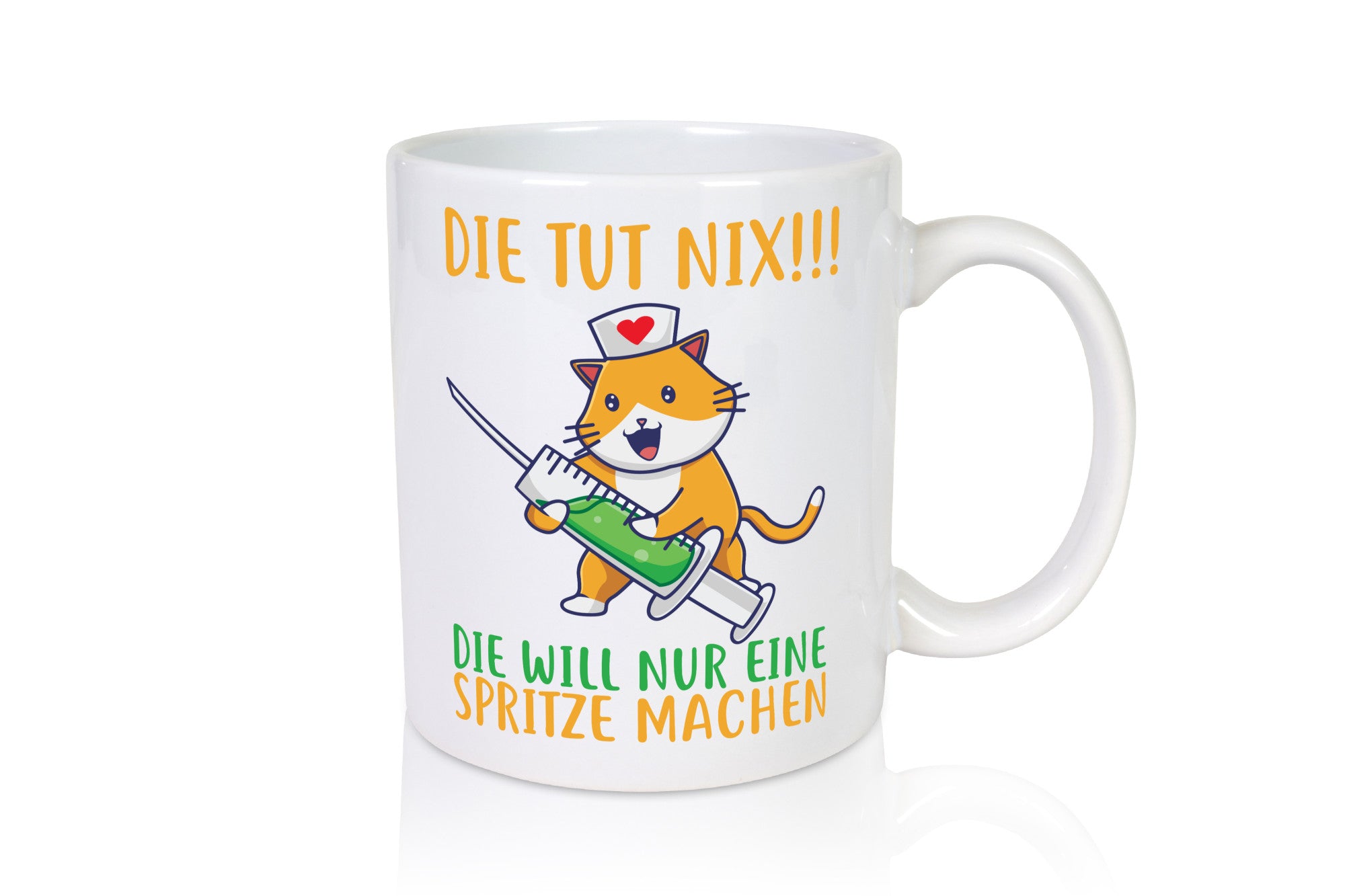 Die tut nix! | Spruch Katze Krankenschwester Humor Tierliebhaber Geschenkidee