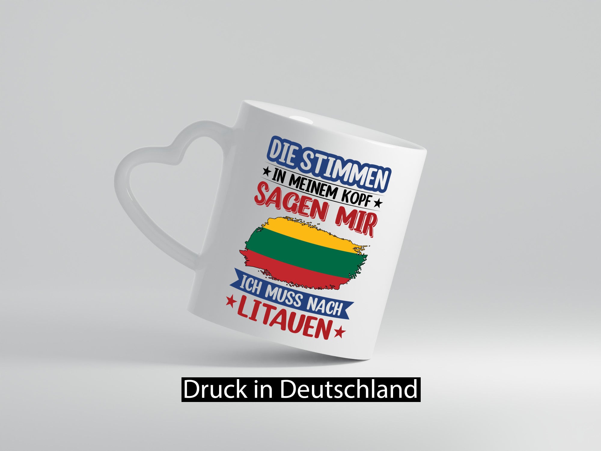 Litauen | Urlaub Stimmen in meinem Kopf Traumland Humor Geschenkidee Tasse