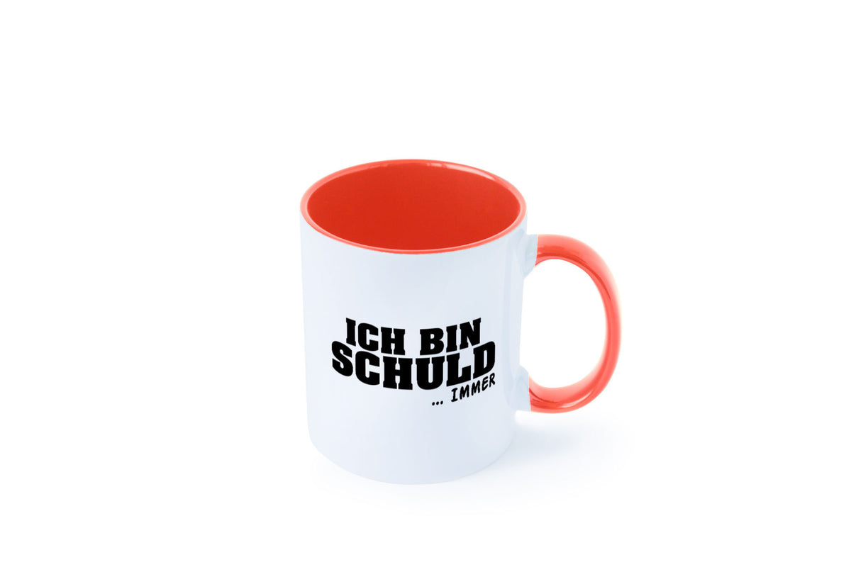 Ich bin Schuld | Schwarze Schaff lustig Humor Geschenkidee Geschenk Tasse