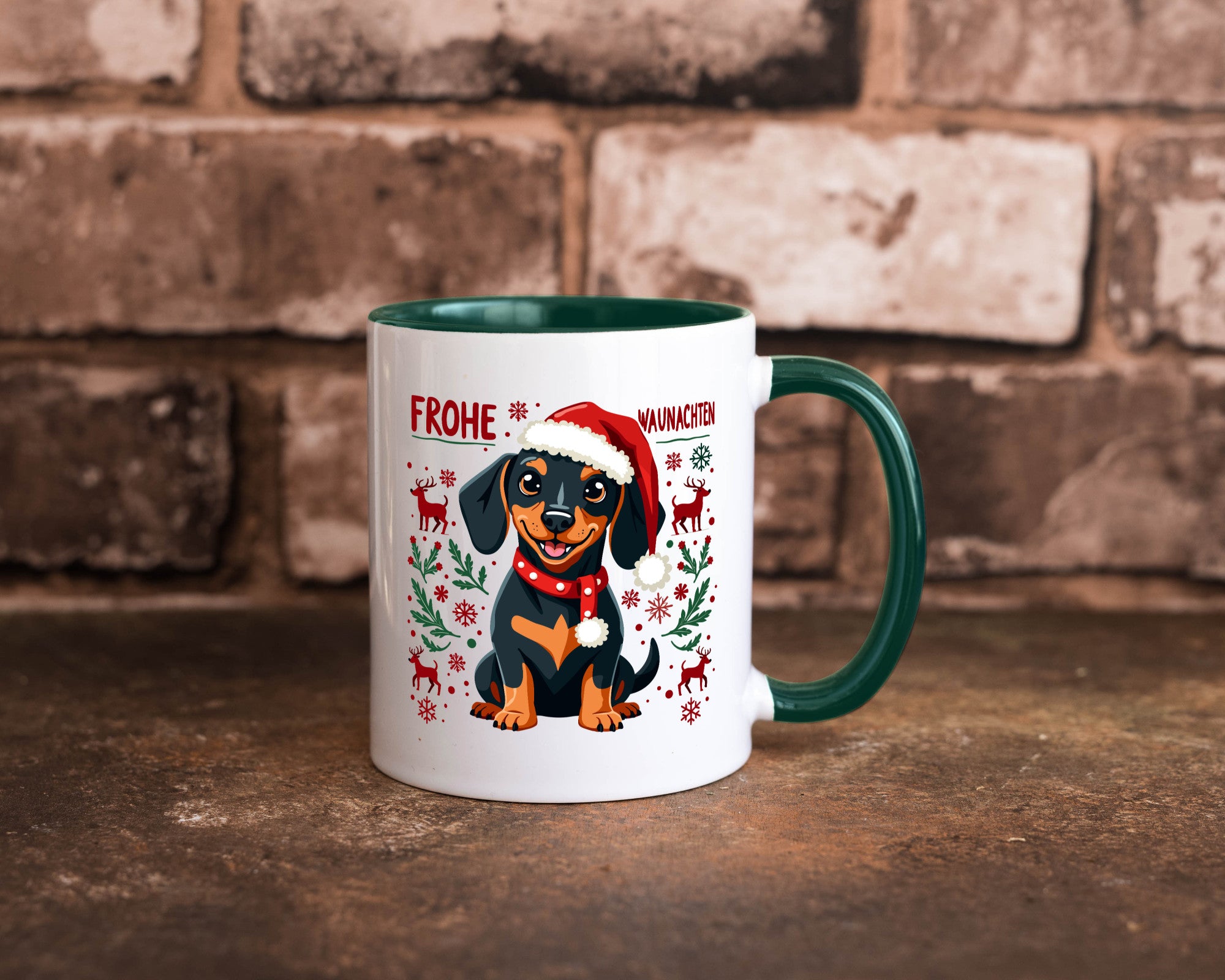 Frohe Waunachten | Ugly Christmas Weihnachtshund v2 Humor Tierliebhaber