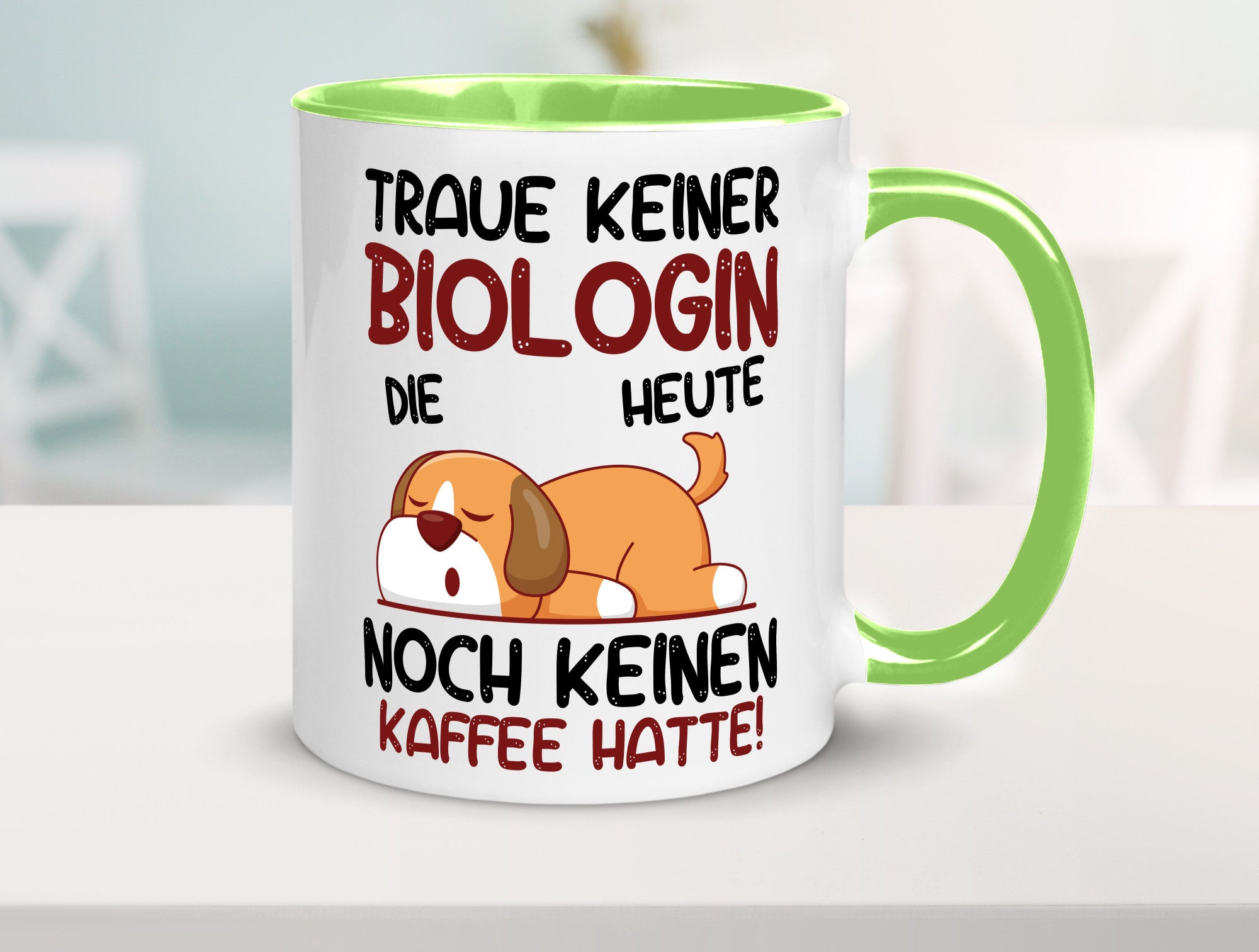 Traue keiner Biologin | Biologie Naturforscherin Geschenkidee Humor Tasse