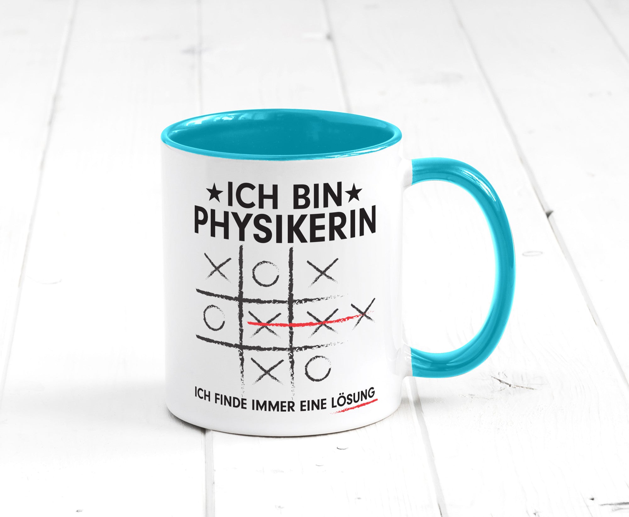 Löse Probleme: Physikerin | Physik Humor Geschenkidee Tasse