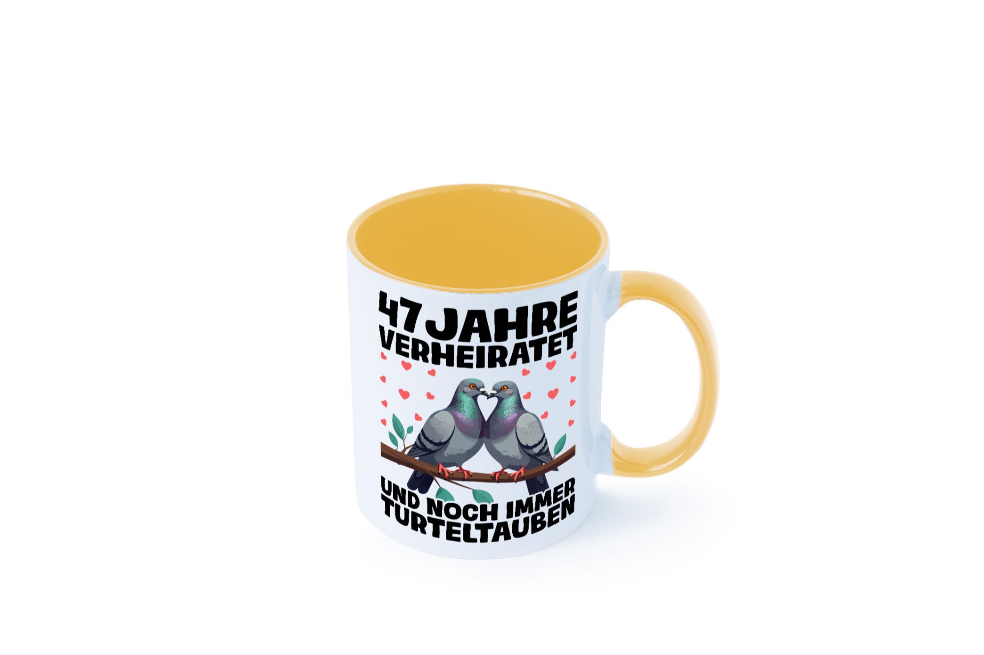 47 Jahre verheiratet | Turteltauben Ehe Ehepaar Humor Geschenkidee Tasse