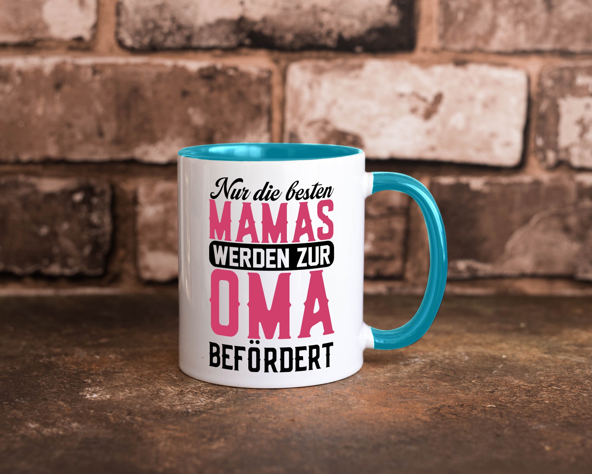 Beste Mama wird zur Oma befördert | Großmutter lustiger Spruch Geschenk Familie