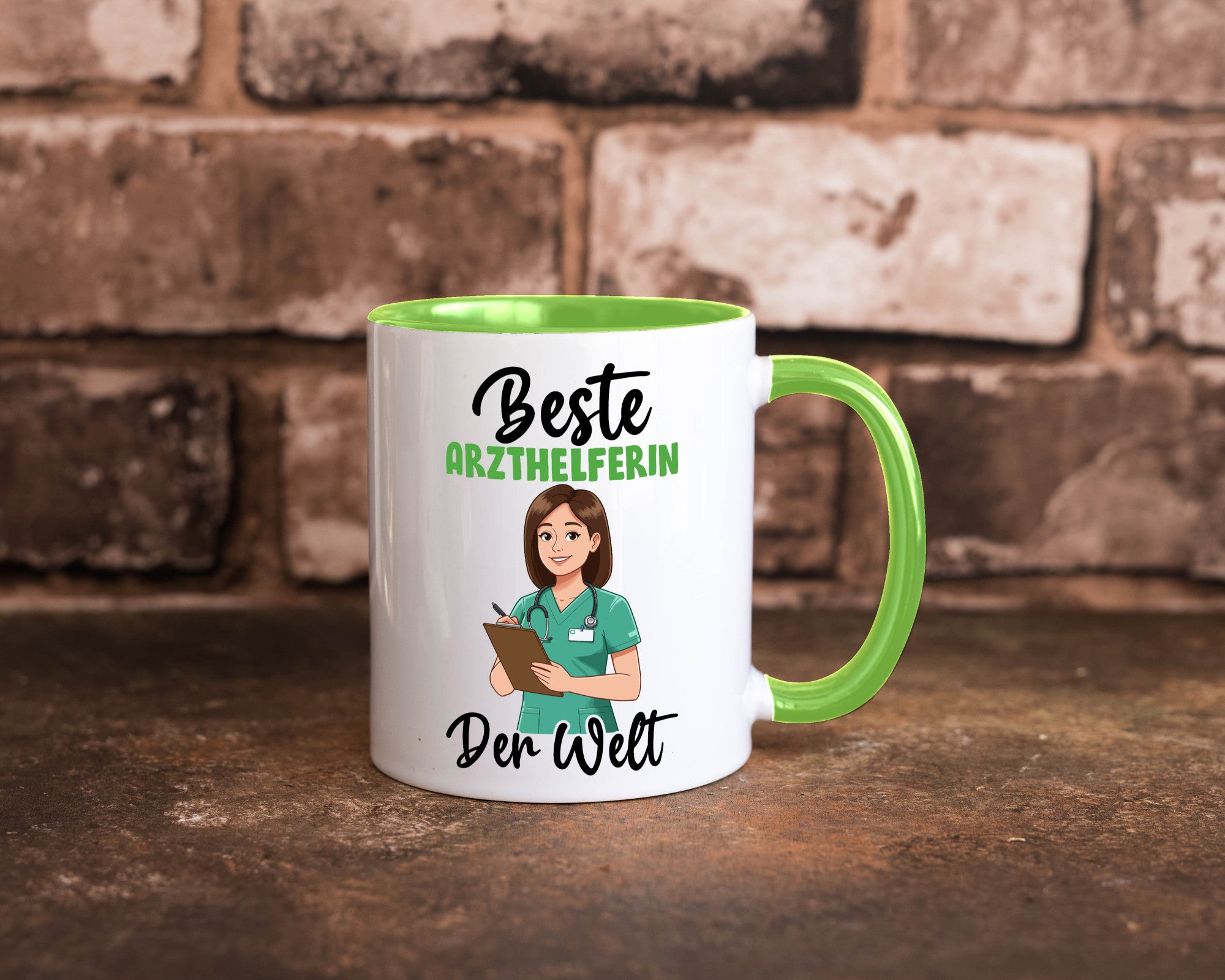 Beste Arzthelferin | Fachangestellte Medizin v2 Geschenkidee Humor Tasse