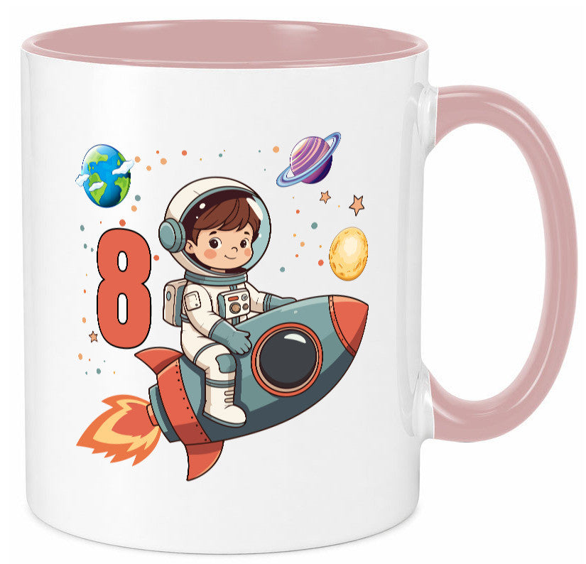 8. Geburtstag | 8 Jahre Astronaut Weltraum Humor Geschenkidee Tasse