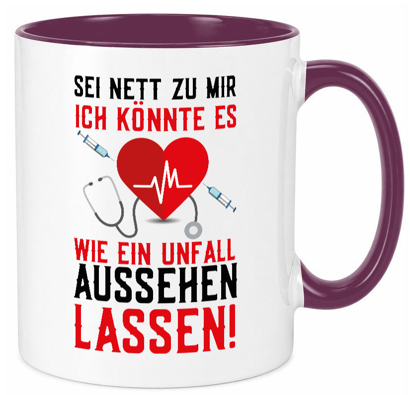 Sei nett zu mir | Krankenschwester Arzt Klinik Spritze v2 lustig Humor