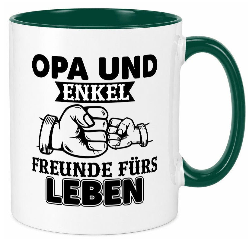 Opa und Enkel Freunde fürs Leben | Großvater Geschenkidee Familie Humor Tasse