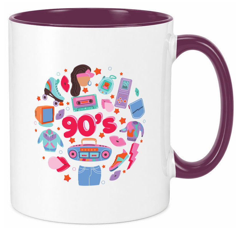 90er Jahre | Alte Zeit Nostalgie Humor Geschenkidee Tasse