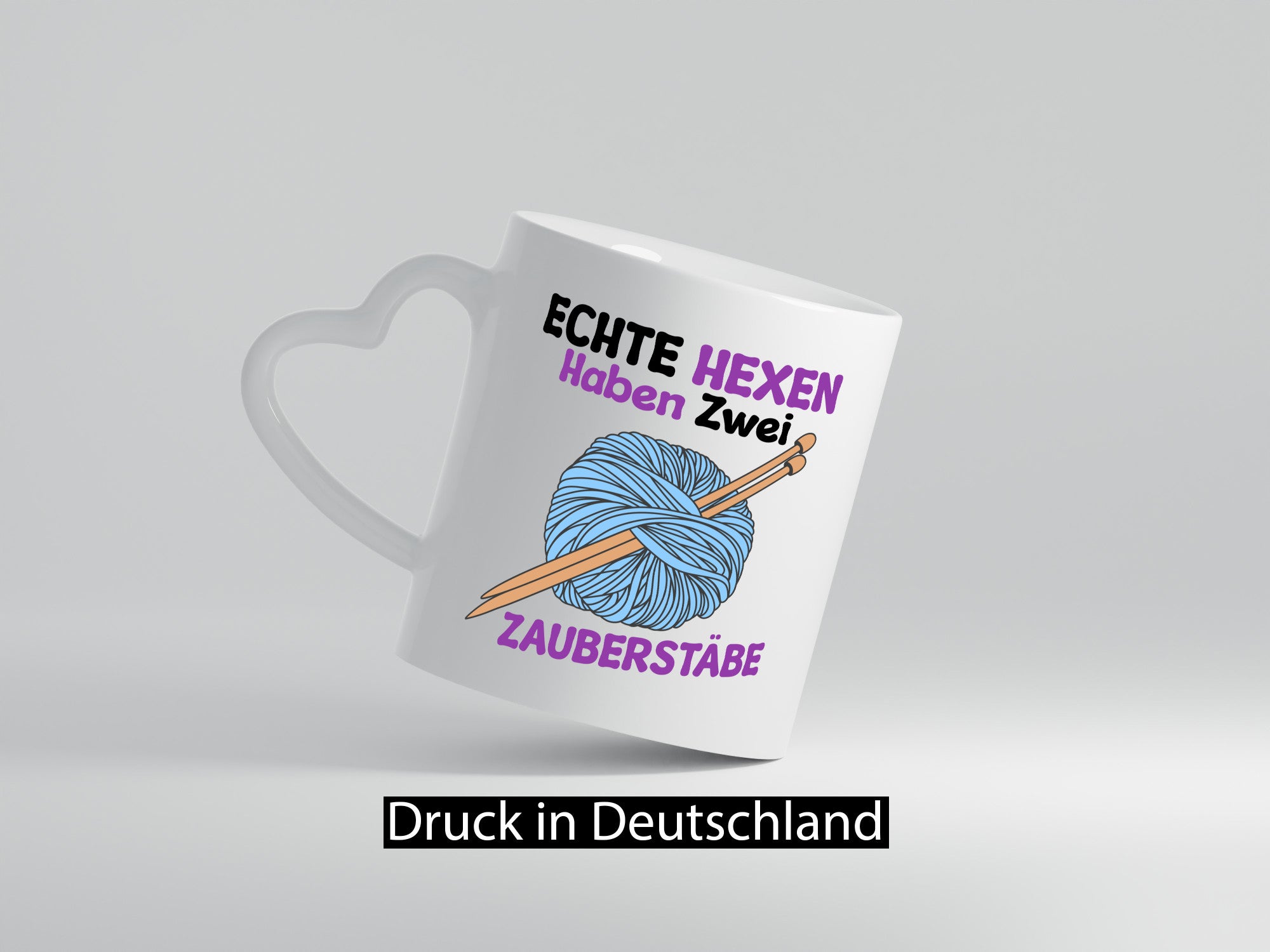 Echte Hexen haben zwei Zauberstäbe | Stricken v2 lustiger Spruch Geschenk Humor