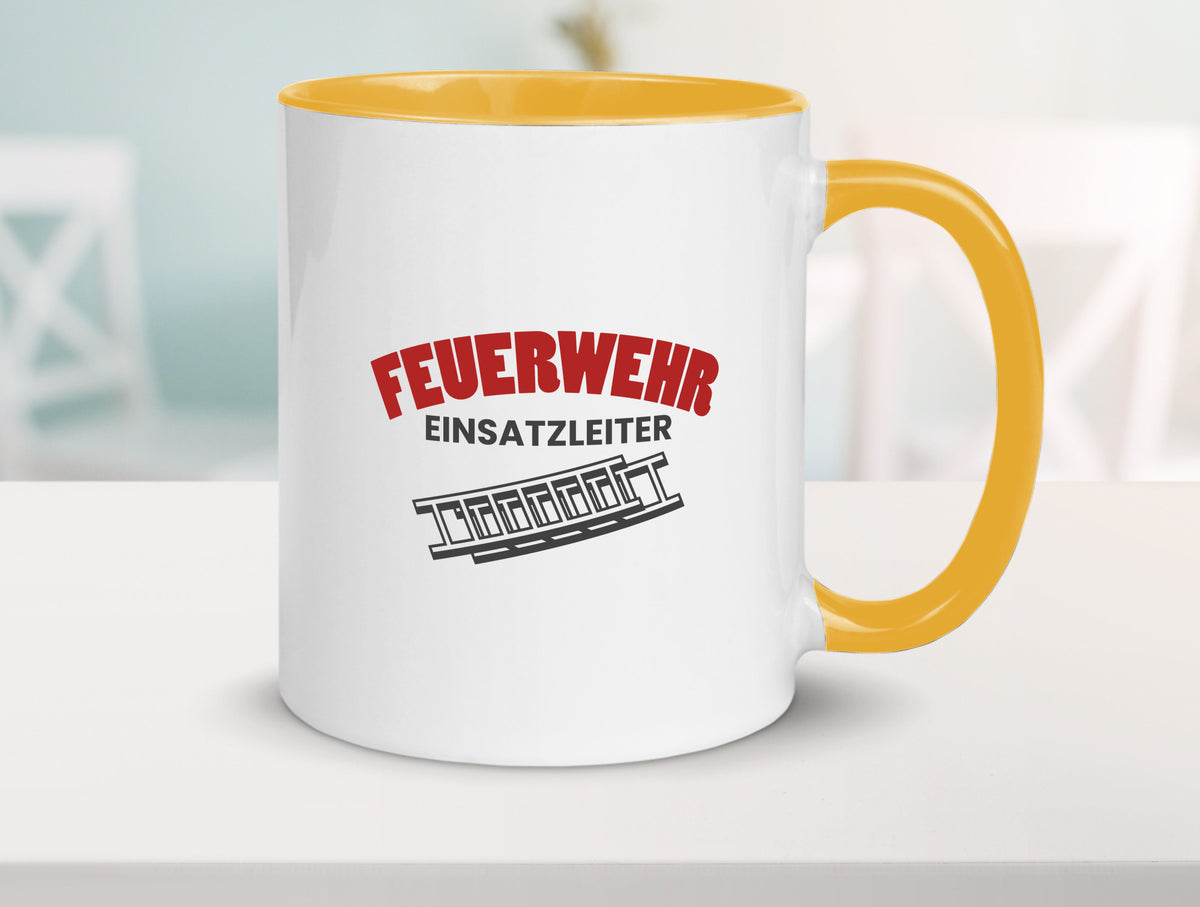 Feuerweher Einsatzleiter | Feuerwehrmann Feuerlöscher Geschenk Humor Tasse