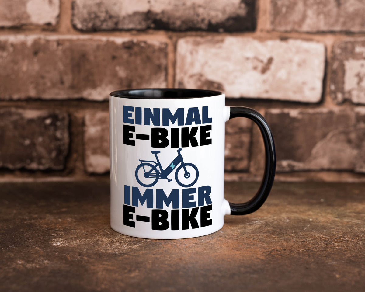 E-Bike Fahrer | Radfahrer Tasse Fahrrad Elektrorad lustiger Spruch Geschenk