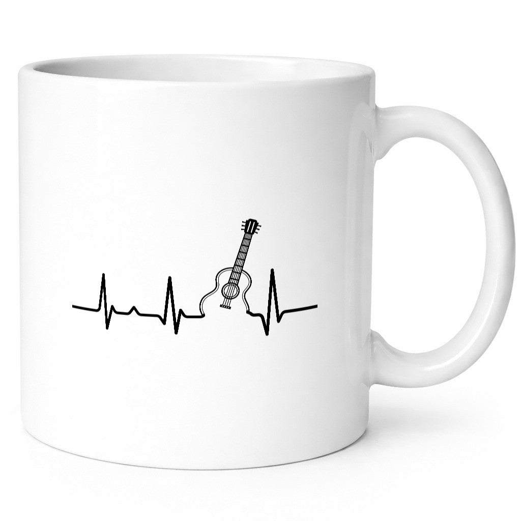 Gitarre Herzschlag | Musiker Gitarrist Gitarristen Humor Geschenkidee Tasse