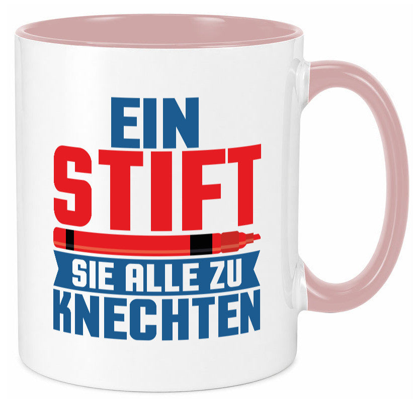 Knechten | Lehrerin Lehrer Unterricht Kollege v2 lustiger Spruch Geschenk Tasse