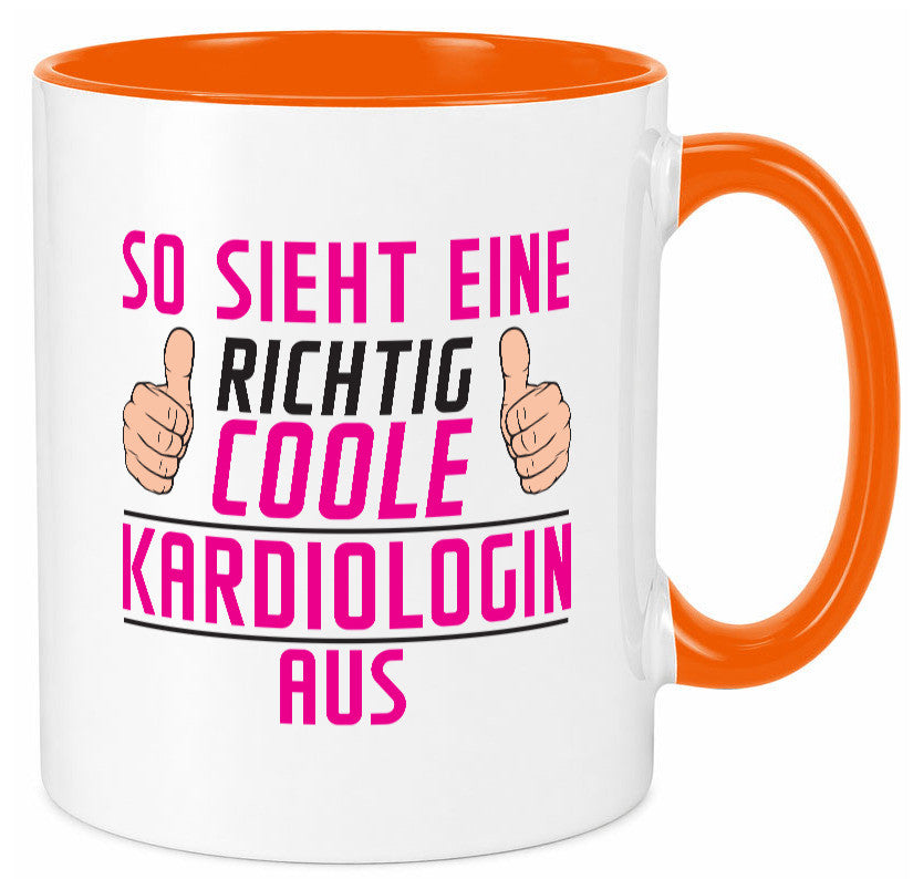 Richtig Coole Kardiologin | Kardiologie lustiger Spruch Geschenk Humor Tasse