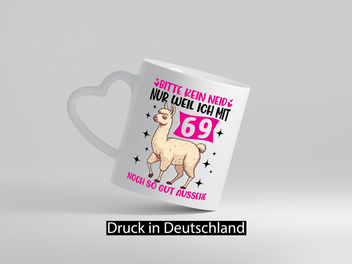 69. Geburtstag | 69 Jahre Lama gut aussehen lustiger Spruch Geschenk Tasse