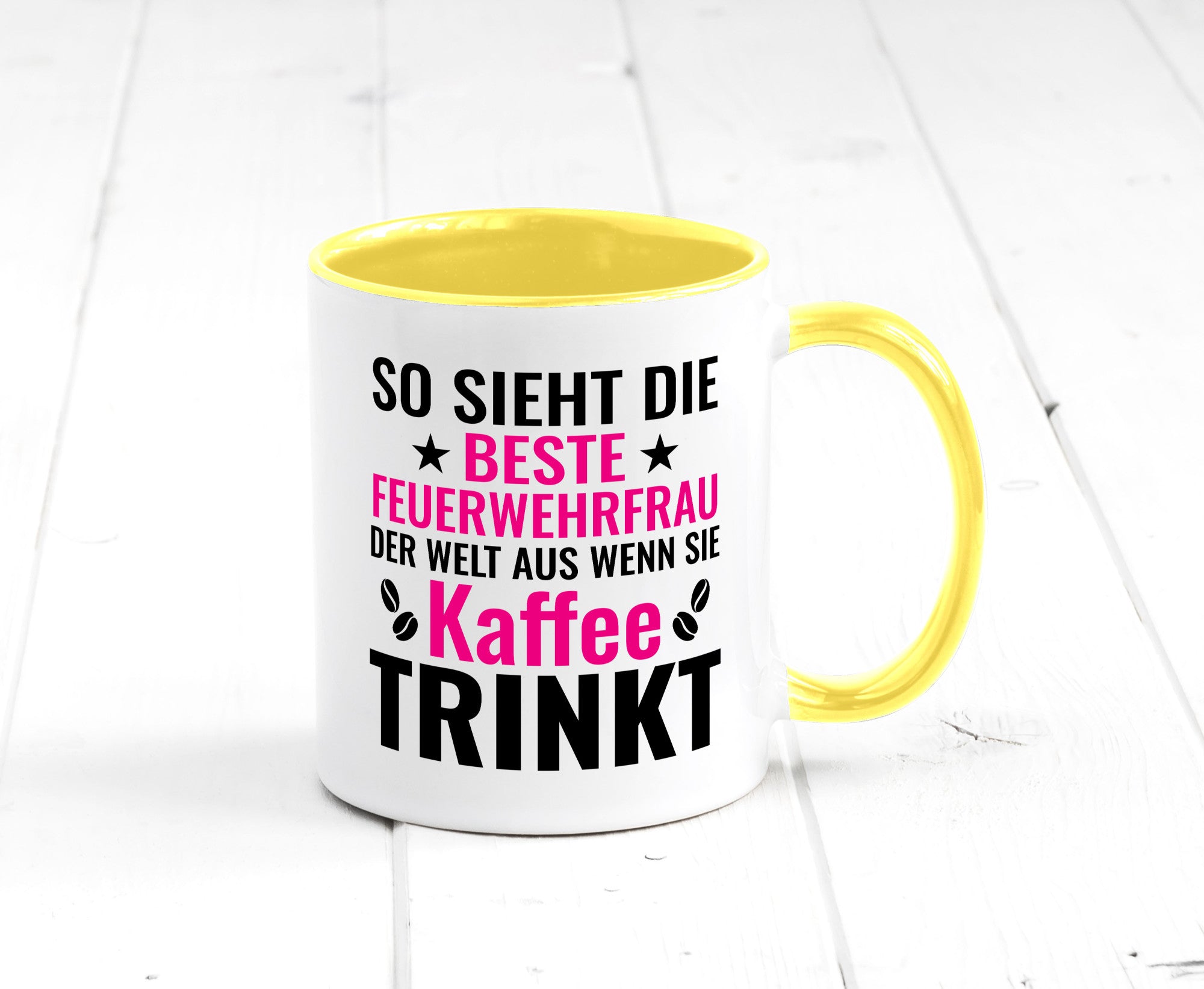 Kaffee trinkt: Feuerwehrfrau | Feuerwehr Geschenkidee Humor Tasse