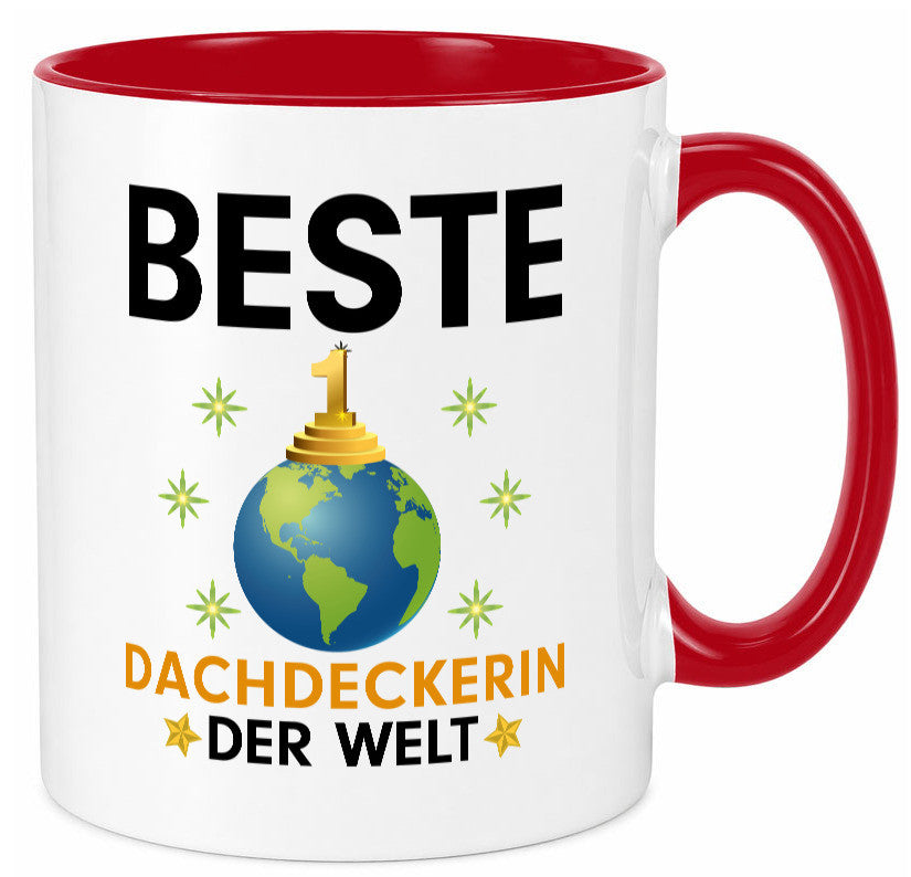 Welt Beste Dachdeckerin | Dachbau Hausbau Humor Geschenkidee Tasse