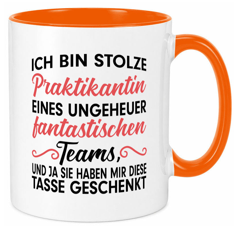 Stolze Praktikantin | Arbeitswelt Tasse Praktikum Geschenk Arbeit Kollegen Büro