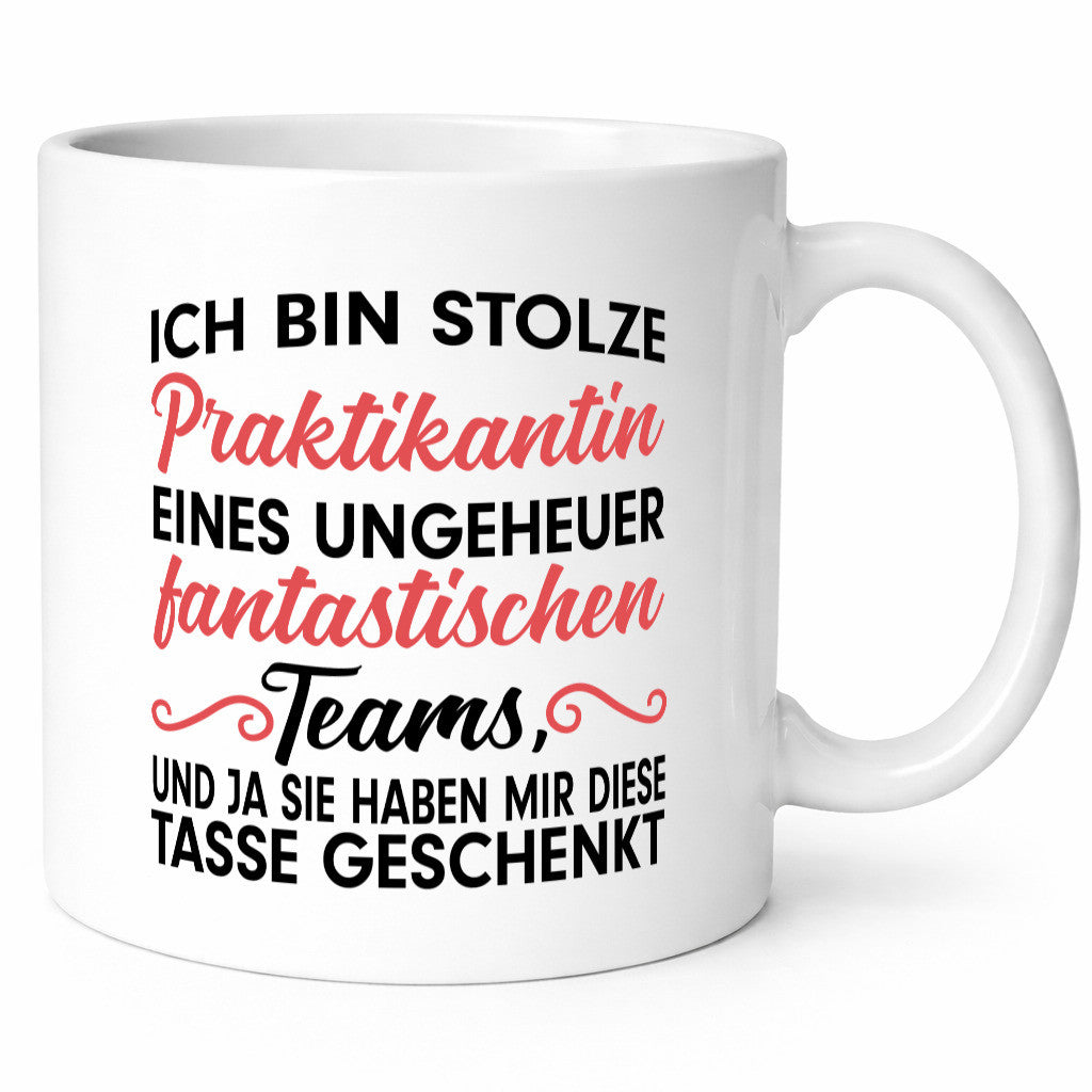 Stolze Praktikantin | Arbeitswelt Tasse Praktikum Geschenk Arbeit Kollegen Büro