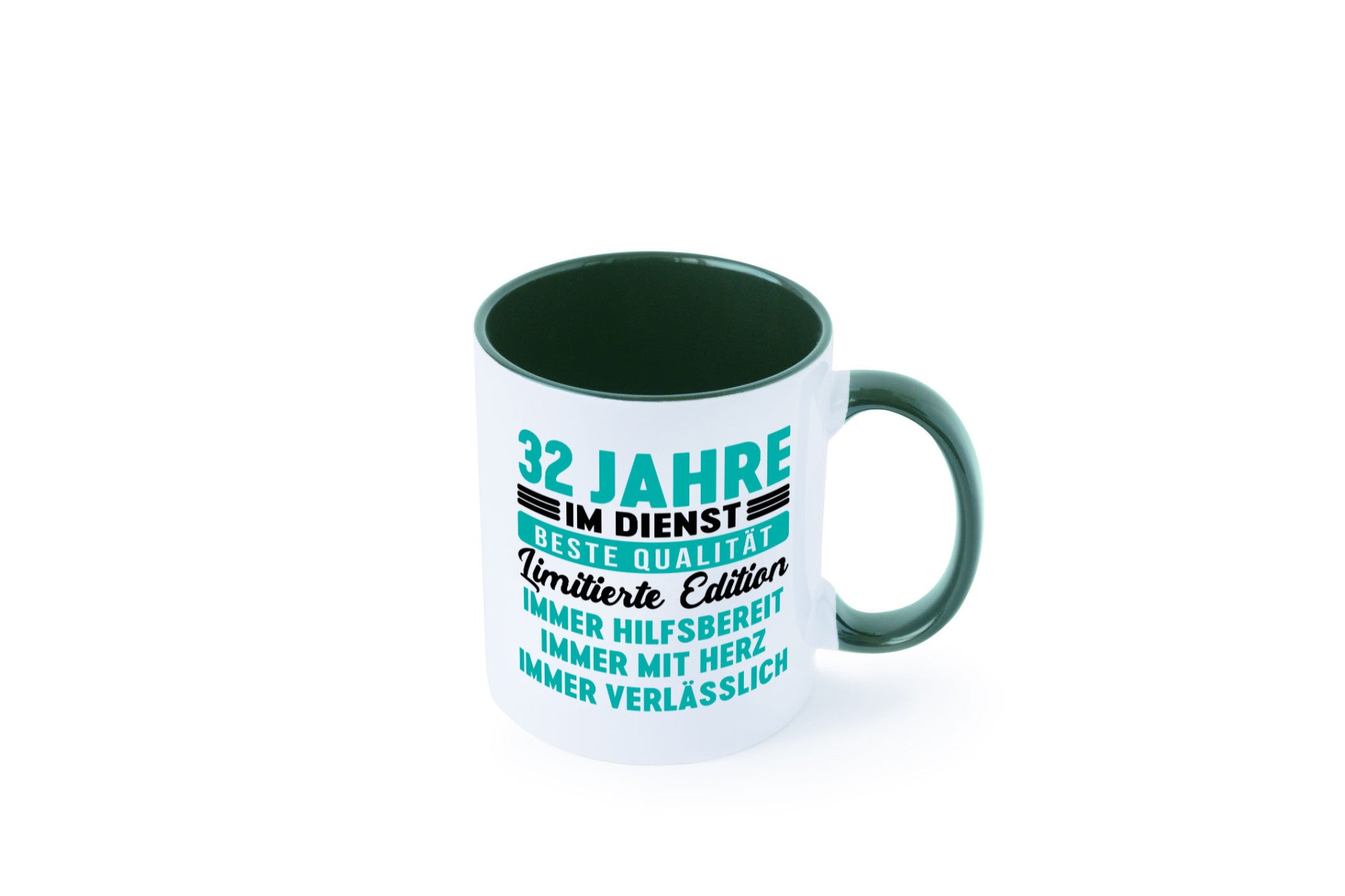 32 Jahre im Dienst | Jubiläum Arbeit v5 Geschenkidee Kollegen Büro Humor Tasse