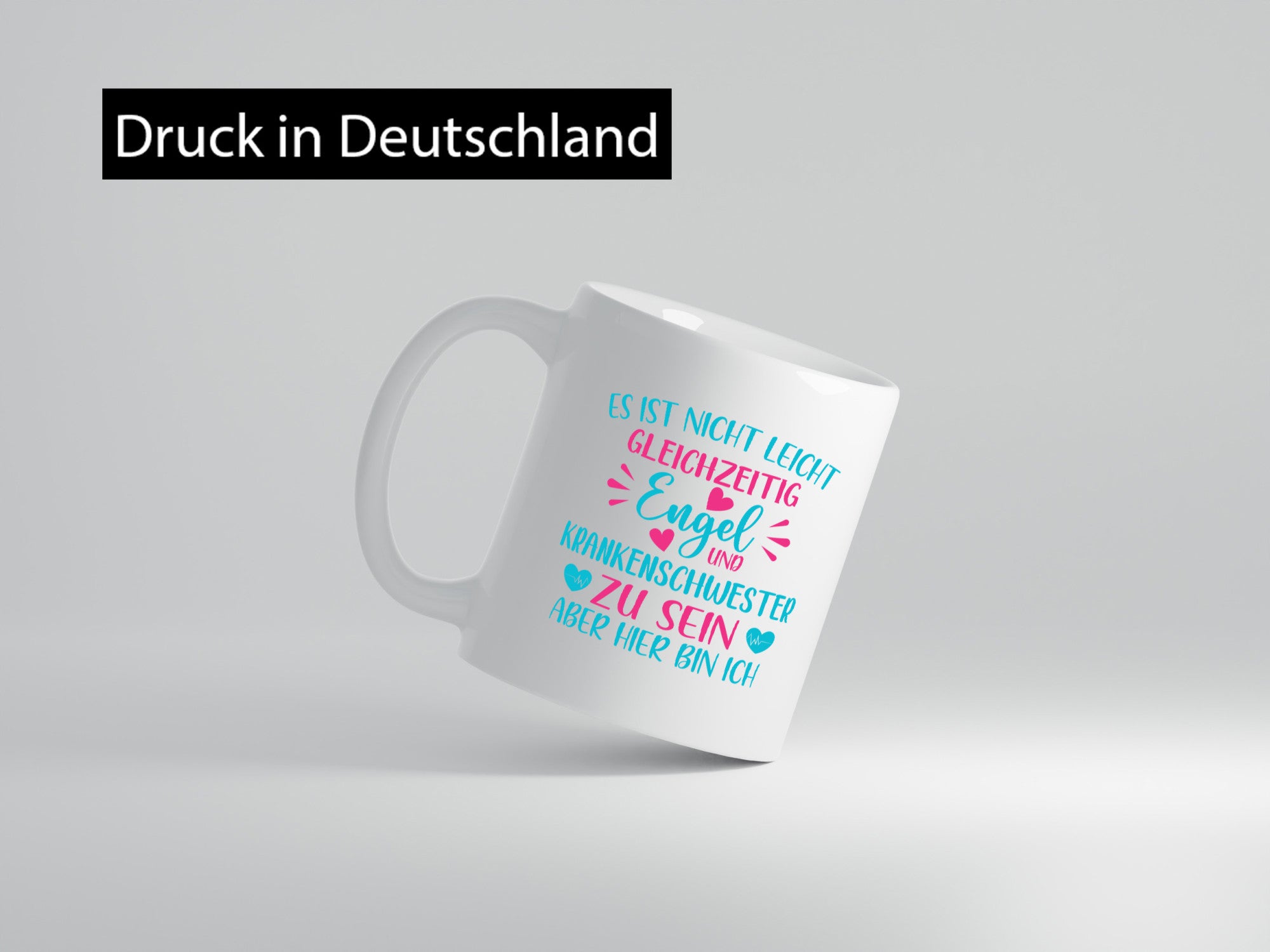 Gleichzeitig Engel und Krankenschwester | Herzschlag Humor Geschenkidee Tasse
