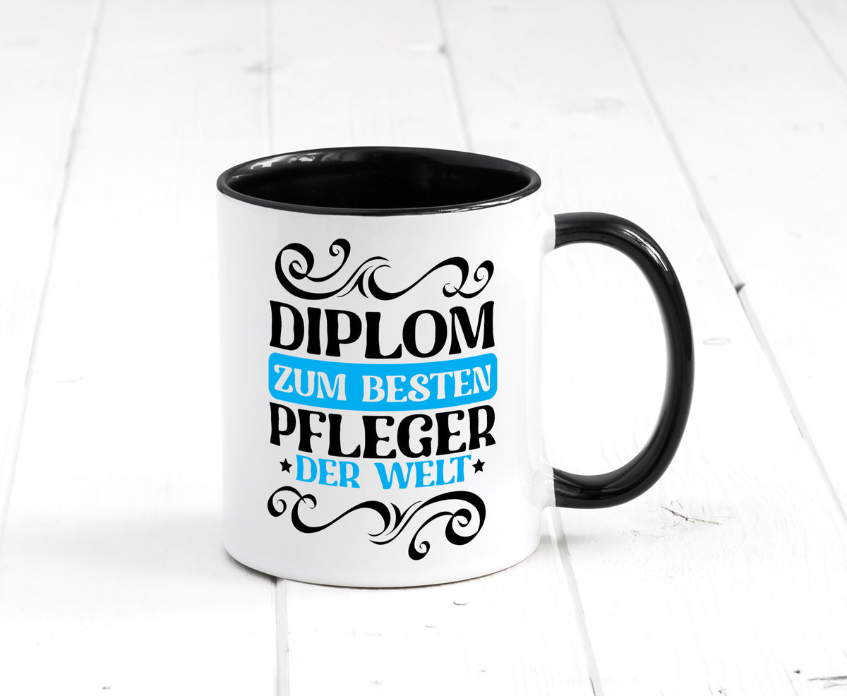 Bester Pfleger der Welt | Altenpfleger Pflegekraft lustig Humor Geschenkidee Tasse