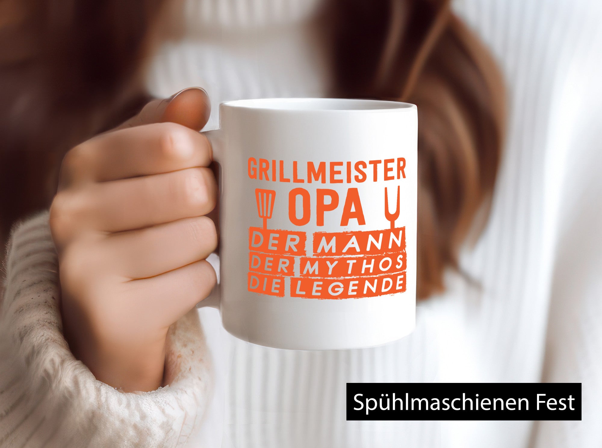 Grillmeister, Opa, Mann, Mythos, Legende | Grillbesteck Geschenk Familie