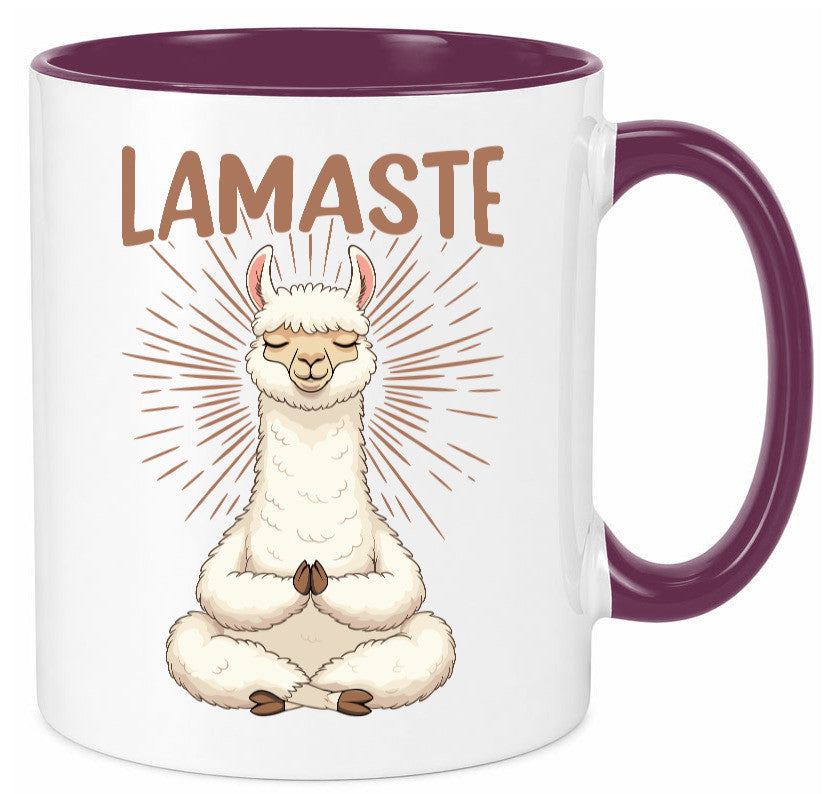 Lamaste | Lama Namaste lustiger Spruch Geschenk Humor Geschenkidee Tasse
