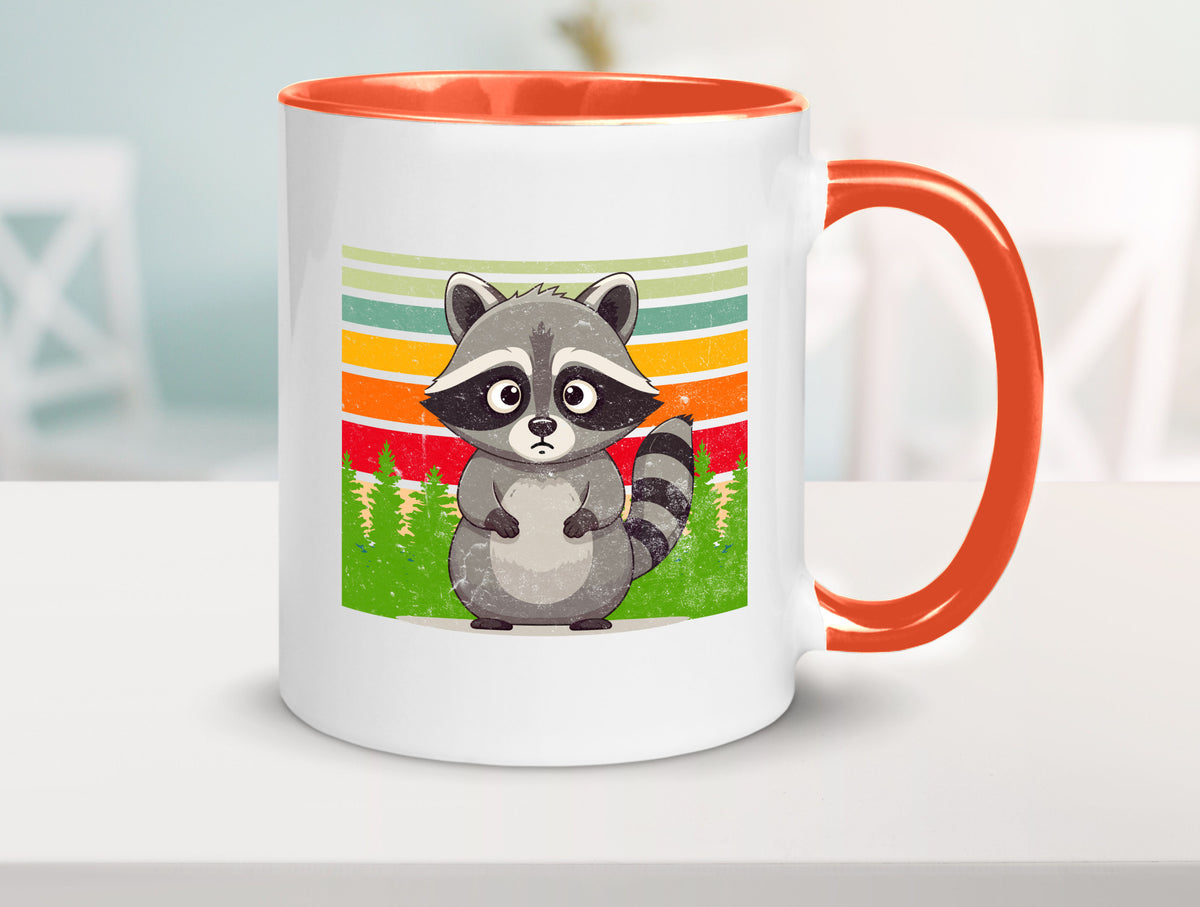 Waschbär | Vintage v2 lustiger Spruch Geschenk Humor Geschenkidee Tasse
