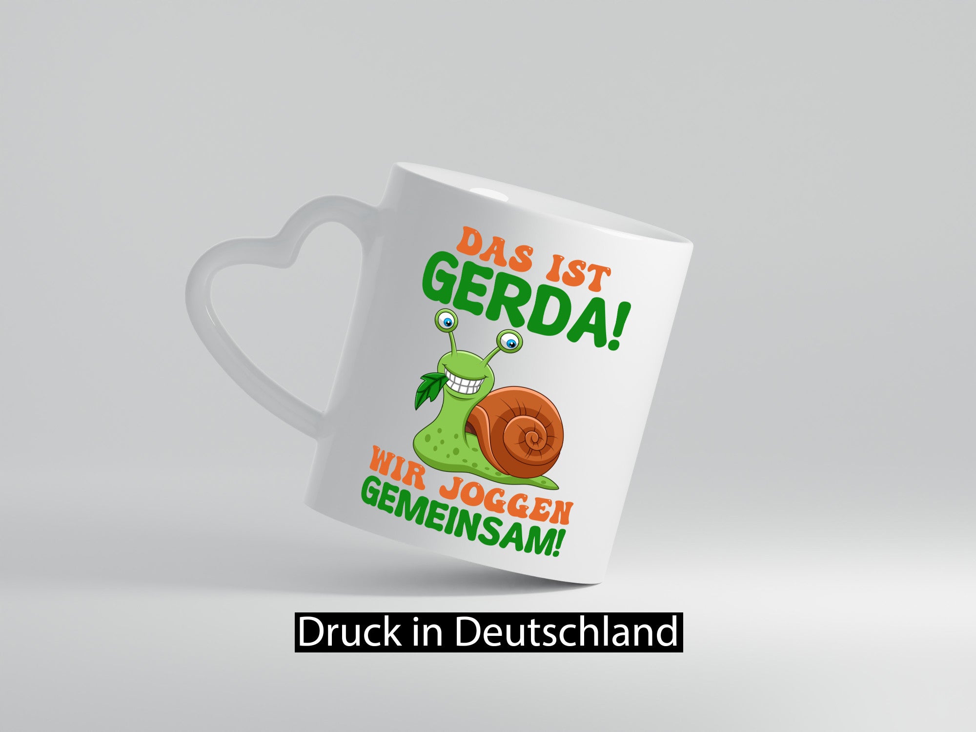 Wir Joggen gemeinsam | Sport Schnecke Humor Geschenkidee Tasse