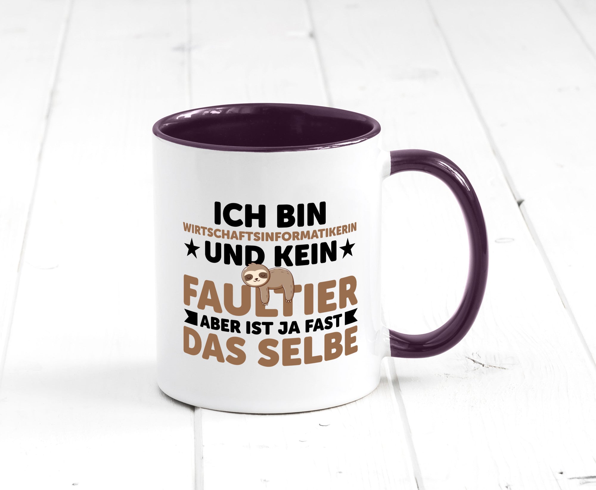 Ich bin kein Faultier: Wirtschaftsinformatikerin v2 lustig Tierliebhaber Humor