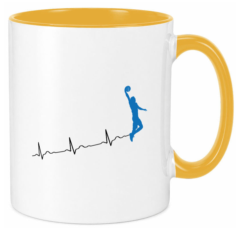 Herzschlag Basketball | Motiv Sport Ballsport Humor Geschenkidee Tasse
