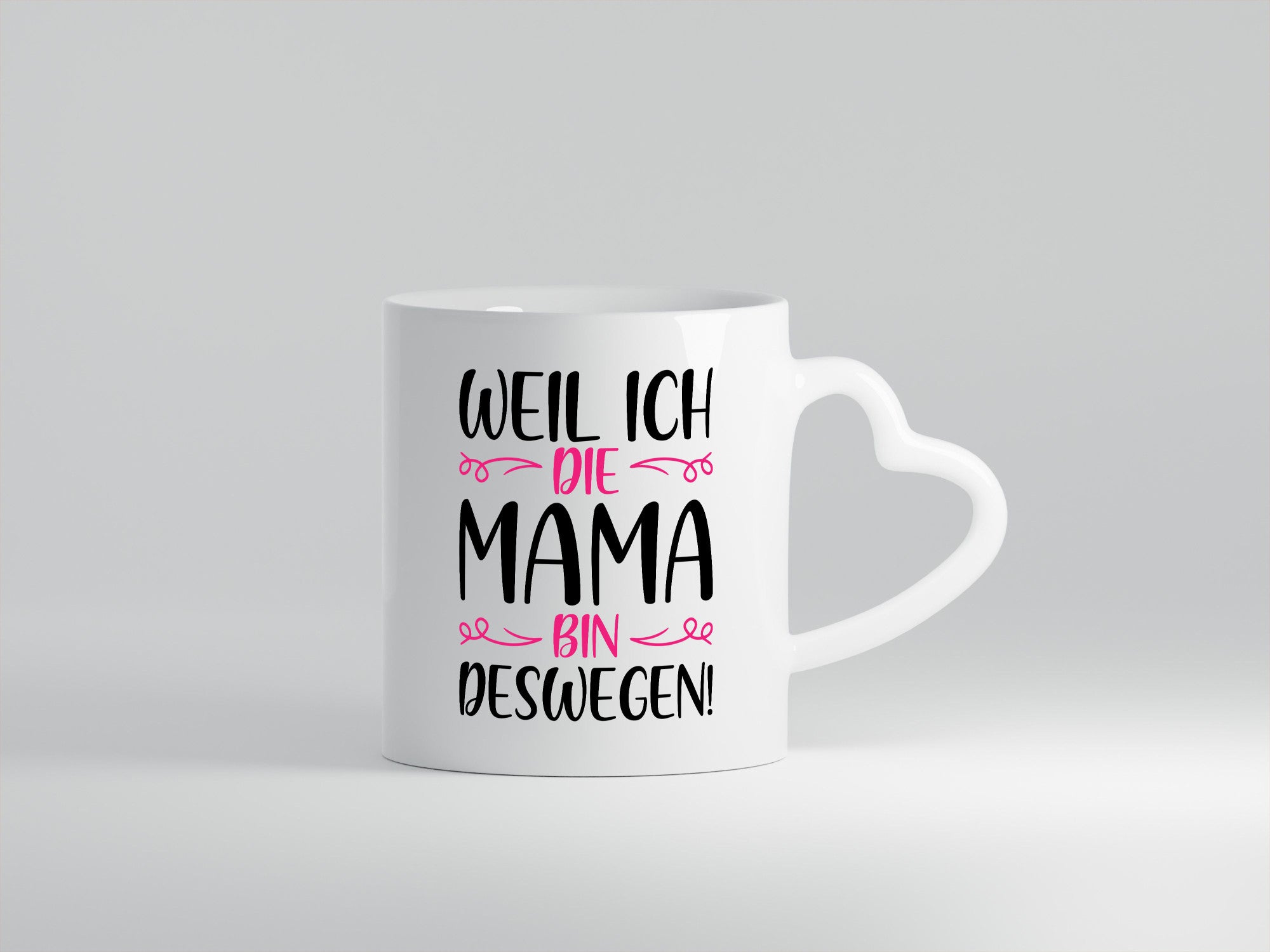 Weil ich Mama bin | Blümchen lustig Familie Geschenkidee Geschenk Tasse