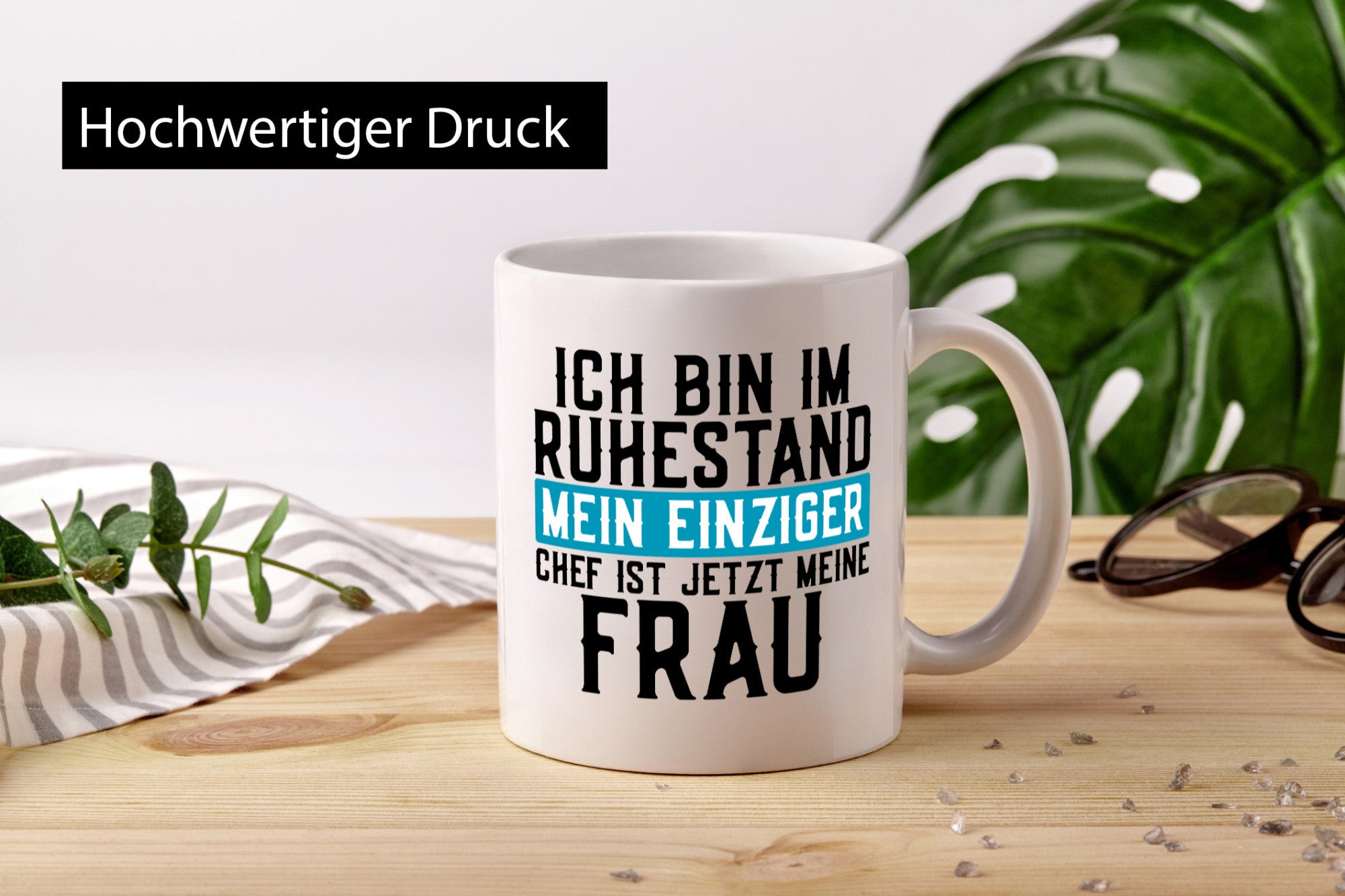 Mein Chef ist meine Frau | Ruhestand Rentner Ehe lustiger Spruch Geschenk