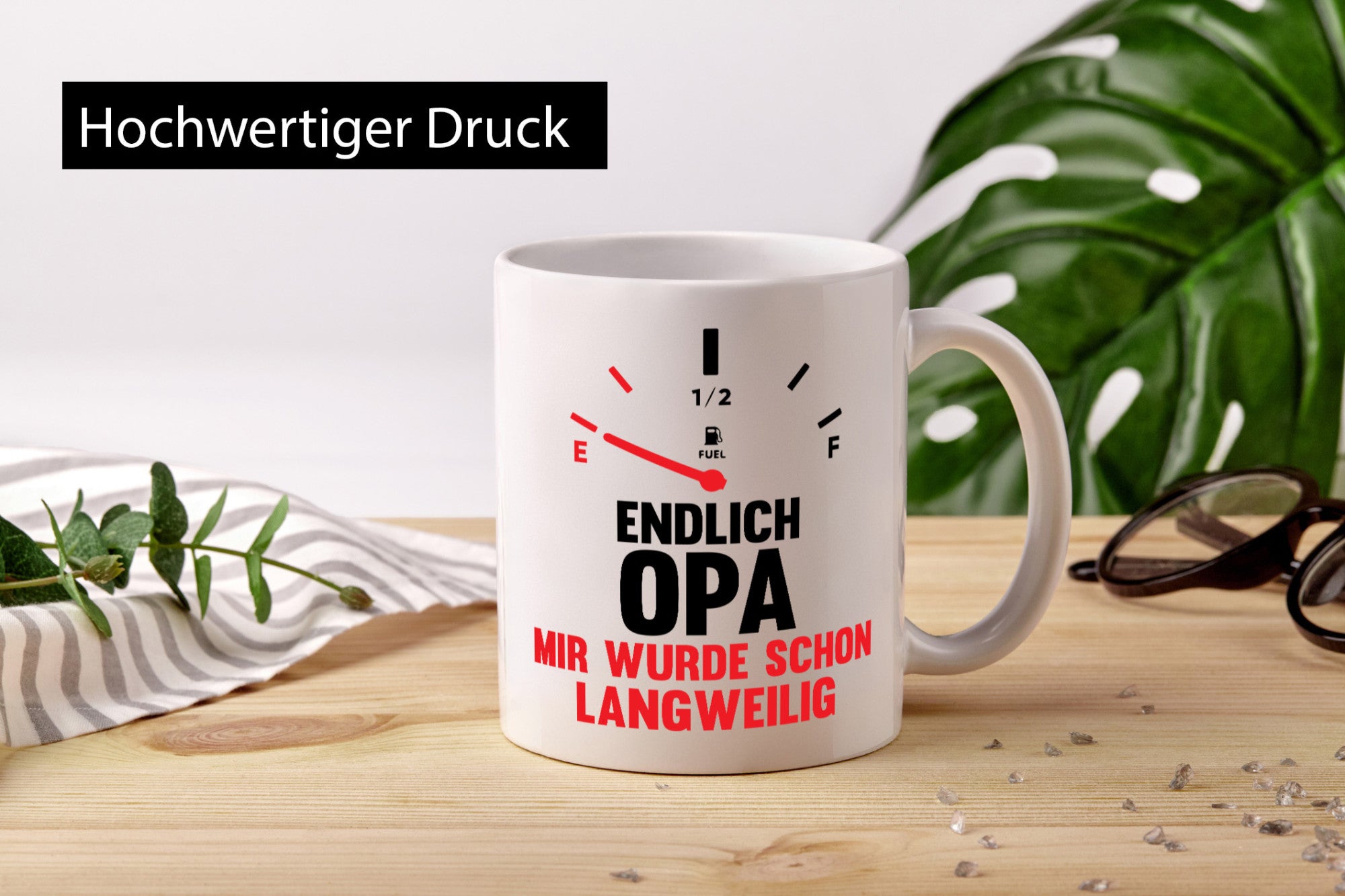 Endlich Opa mir wurde schon langweilig | Geschenkidee Familie Humor Tasse