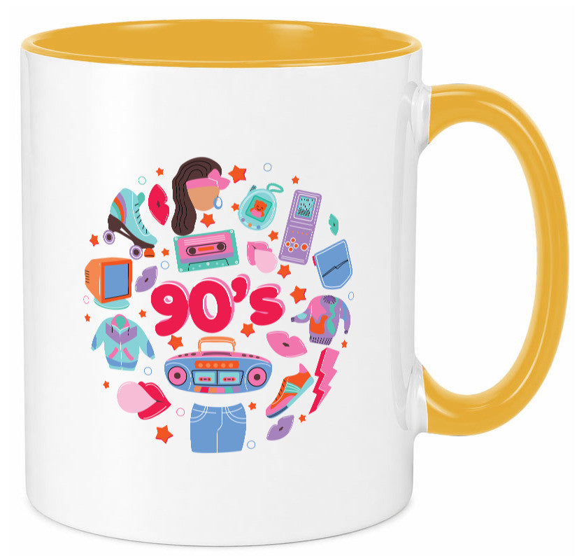 90er Jahre | Alte Zeit Nostalgie Humor Geschenkidee Tasse