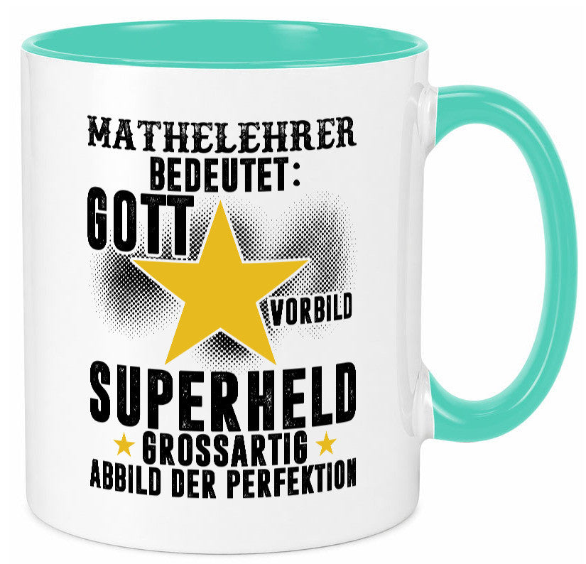 Bedeutung von Mathelehrer | Lehrer Mathe Humor Geschenkidee Tasse