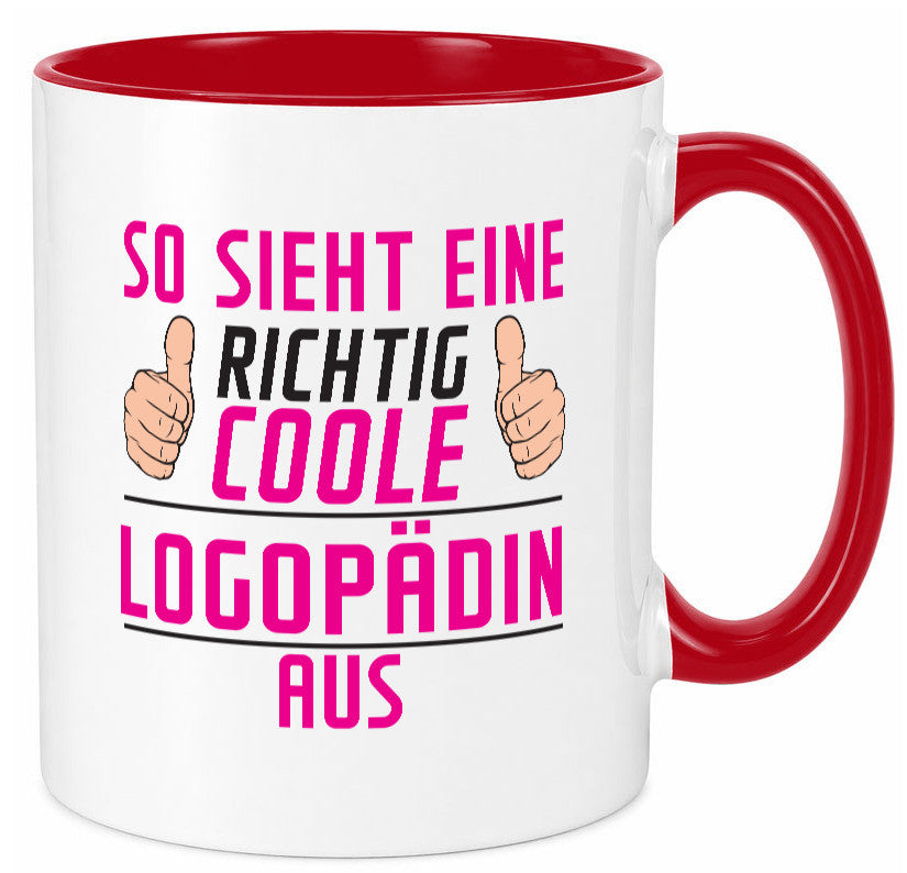Richtig Coole Logopädin | Sprachtherapie Humor Geschenkidee Tasse
