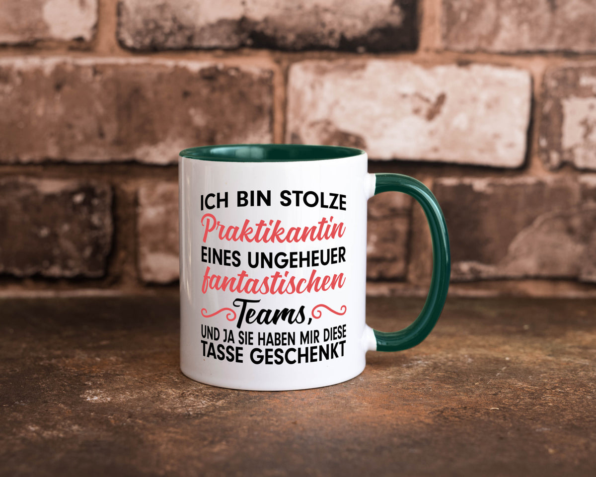 Stolze Praktikantin | Arbeitswelt Tasse Praktikum Geschenk Arbeit Kollegen Büro