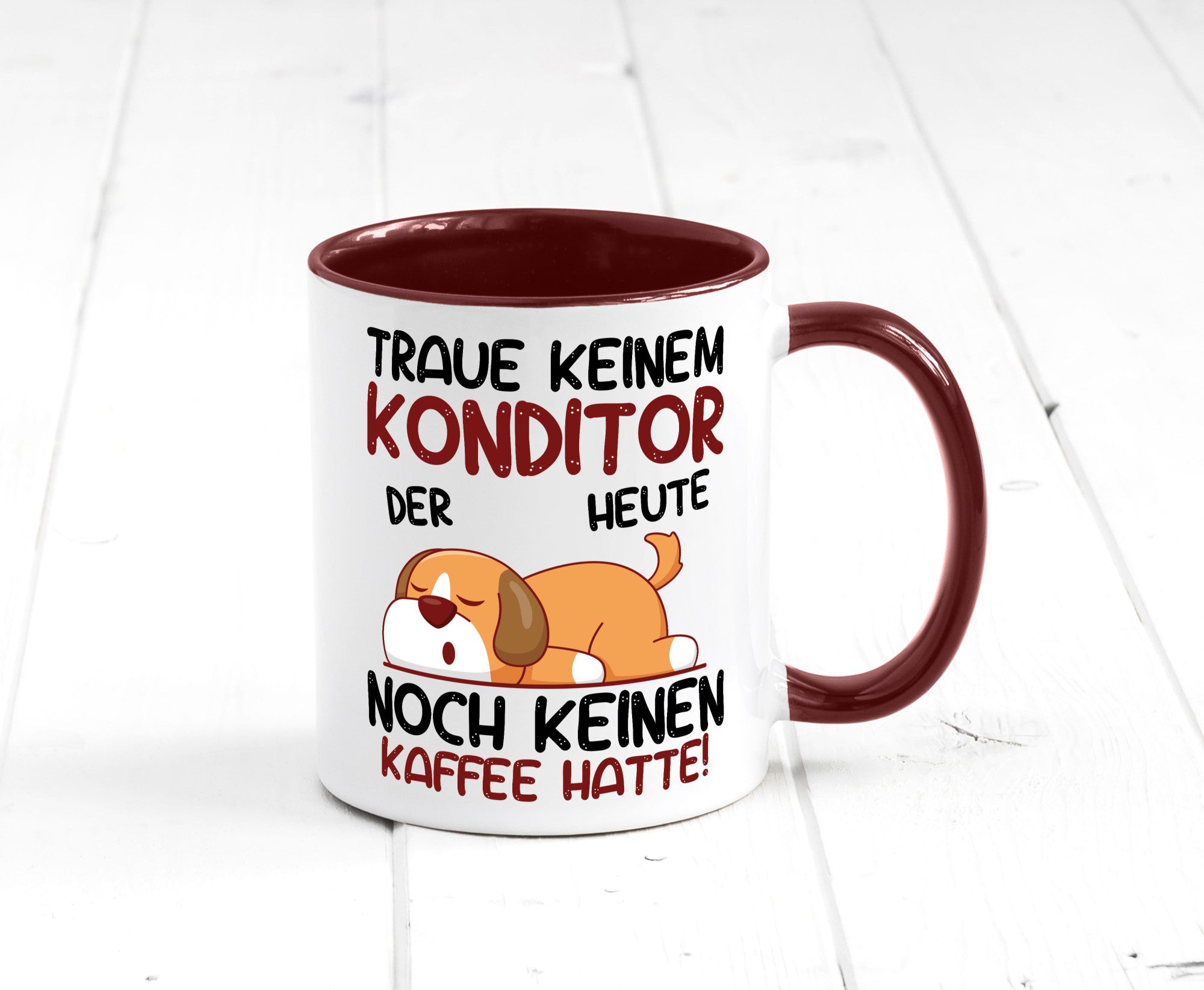 Traue keinem Konditor | Konditorei Humor Geschenkidee Tasse